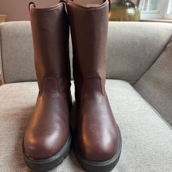 Georgia Boot Homeland Waterproof Wellington Work Boot Brown Men's Sz 13 - Picture 2 of 15